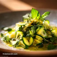 Courgettes R&acirc;p&eacute;es La salade fra&icirc;cheur citronn&eacute;e &agrave; la menthe