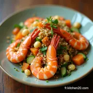 Recette Salade Exotique aux Crevettes Mangue et Passion