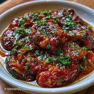 Salade D'Aubergine Marocaine Cuite 40 Min