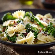 Salade de Farfalle Asperges et Brocoli : L&eacute;g&egrave;re Printani&egrave;re