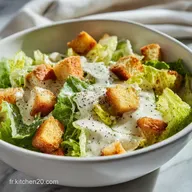 Sauce Salade C&eacute;sar Technique et Onctueuse