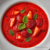 Soupe de Fraises L&eacute;g&egrave;re : Fra&icirc;che et Fruit&eacute;e
