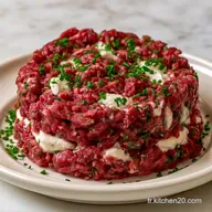 Tartare de B&oelig;uf au Ch&egrave;vre Frais