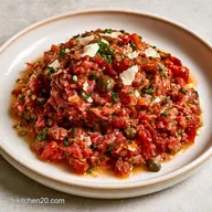 Tartare de B&oelig;uf Italien aux Tomates S&eacute;ch&eacute;es