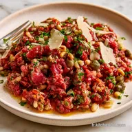 Tartare De B&oelig;uf &Agrave; L Italienne Au Parmesan
