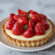 Tarte Aux Fraises &agrave; la Cr&egrave;me P&acirc;tissi&egrave;re