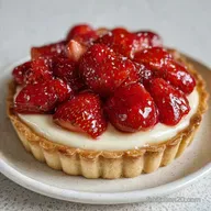 Tarte Aux Fraises au Sabl&eacute; Croquant