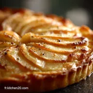 Tarte aux Pommes &agrave; la Cr&egrave;me P&acirc;tissi&egrave;re Classique Texture Velout&eacute;e