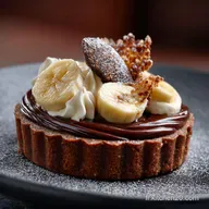 Tarte Chocolat Banane sans sucre ajout&eacute;, l&eacute;l&eacute;gance IG Bas