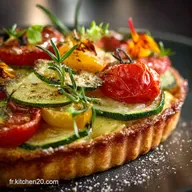 Tarte aux Courgettes et aux Tomates : Le secret dune p&acirc;te croustillante