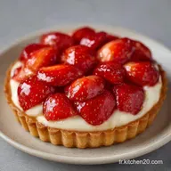 Tarte Fraises GrandM&egrave;re: Cro&ucirc;te Sabl&eacute;e
