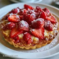 Tarte Fraises Sucre Glace en 40 Minutes