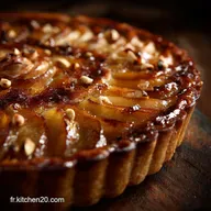 Tarte aux Pommes et Noisettes Recette P&acirc;tisserie Fran&ccedil;aise Facile