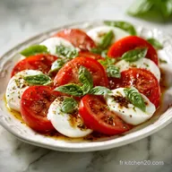 Tomate Mozzarella: Recette Italienne Rapide pour 4