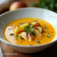 Potage PoiresPoireaux Le Velout&eacute; dAutomne Facile