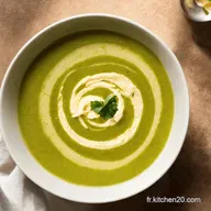 Soupe de Brocolis au Fromage Mon Secret Velout&eacute; Facile
