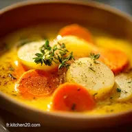 Soupe D&eacute;tox Poireaux Pommes de terre et Carottes Le Velout&eacute; Sans Cr&egrave;me
