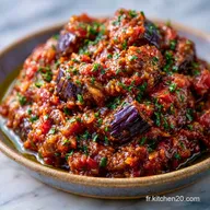 Zaalouk D'Aubergines en 40 Minutes