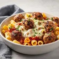 Ziti Au Four Et Boulettes De Viande Pour 8