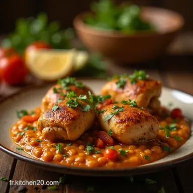 Recette Ach ou Berkoukes au Poulet Confort Alg&eacute;rien Garanti Fiche recette