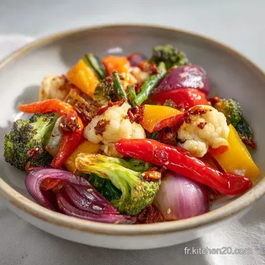 Achard de L&eacute;gumes R&eacute;unionnais en 30 Minutes Fiche recette