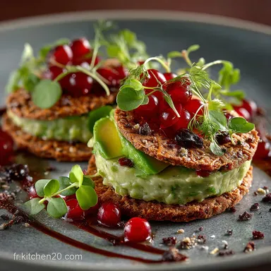 Apéritif pour Diabétique Type 2 Mousse Avocat Crackers Croquants Fiche recette