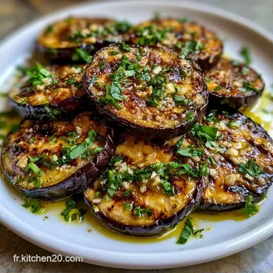 Aubergine Grill&eacute;e &Agrave; Litalienne pour 4 Fiche recette