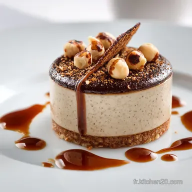 Bavarois au caf&eacute; et noisettes sans sucre P&acirc;tisserie Diab&eacute;tique L&eacute;g&egrave;re Fiche recette