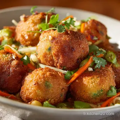 Beignets de légumes croustillants à la farine de pois chiche Sans Gluten Fiche recette