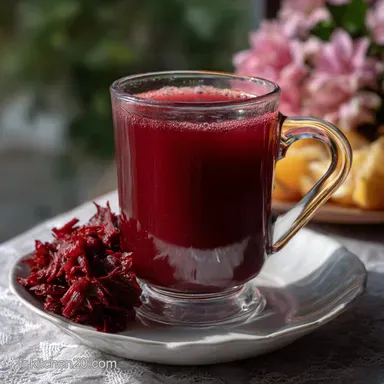 6 Bienfaits Du Bissap Hibiscus Recette : Infusion Gingembre Vanille Fiche recette