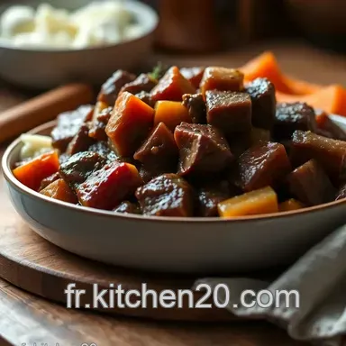 Boeuf Bourguignon Recette: Le Classique Fran&ccedil;ais Facile! Fiche recette