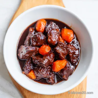 B&oelig;uf Bourguignon pour 6 Personnes Fiche recette