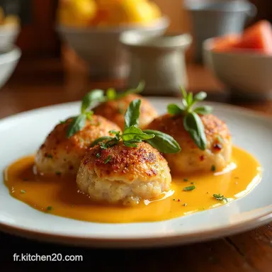 Boulettes de Poulet en Sauce Ma Recette Cr&egrave;me au Poivre Fiche recette
