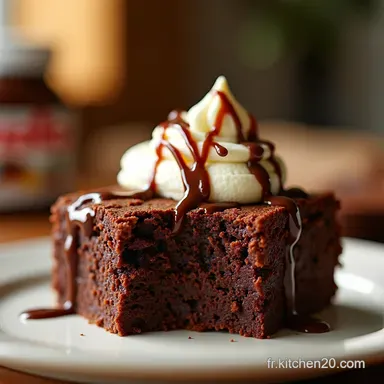 Brownie Express 3 ingrdients 2 minutes et Cest pr&ecirc;t Fiche recette