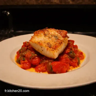 Cabillaud aux Tomates et Chorizo Ma Recette Ensoleillée Fiche recette