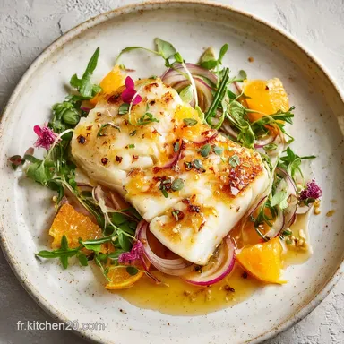 Recette Cabillaud Miel Four Fondant pour 4 Portions Fiche recette