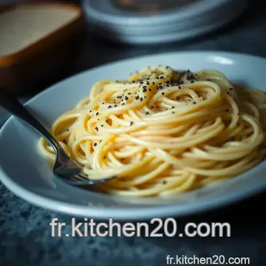 Cacio e Pepe: La Recette Italienne Simple et D&eacute;licieuse &agrave; Essayer! Fiche recette