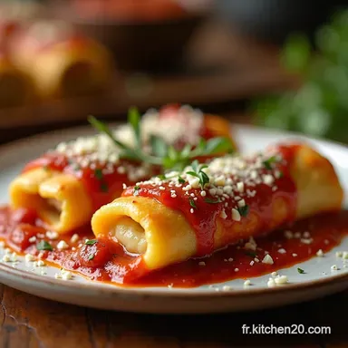 Recette Cannelloni &agrave; lAncienne P&acirc;te Maison B&eacute;chamel Cr&eacute;meuse Fiche recette