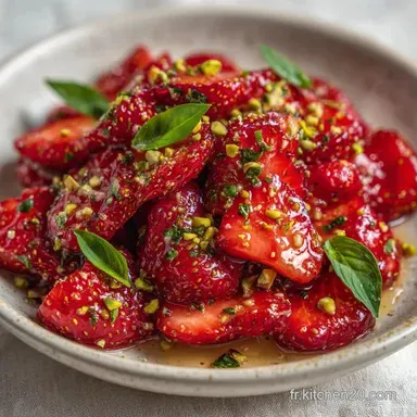 Carpaccio De Fraises Citron Basilic Fiche recette