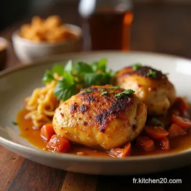 Casserole de Poulet la Portugaise Un Go&ucirc;t de Portugal Fiche recette