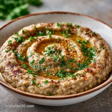 Recette Caviar d'Aubergine pour 4 Fiche recette