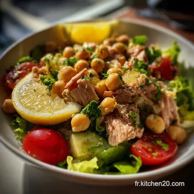 Chiches Au Thon : Salade Estivale Fra&icirc;che et Rapide (15 min) Fiche recette
