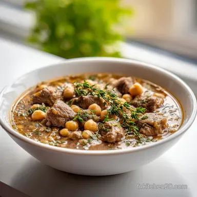 Chorba Au Frik &agrave; l'Agneau Fiche recette