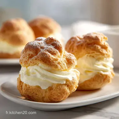 Chou &agrave; la Cr&egrave;me pour 16 Portions Fiche recette