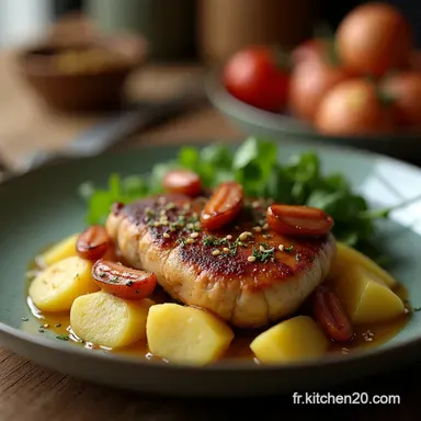 Chou Vert Brais&eacute; aux Saucisses Recette Terroir Facile Fiche recette