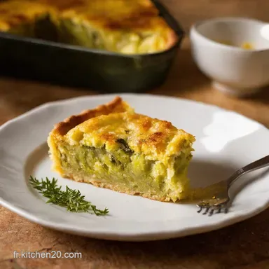 Clafoutis Courgette Parmesan Le Clafoutis Sal&eacute; Facile et Gourmand Fiche recette