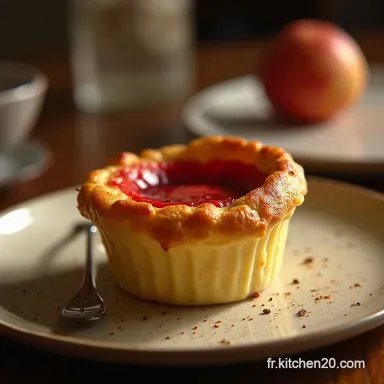 Recette Facile Clafoutis &agrave; la Rhubarbe Tendre et Cr&eacute;meux Fiche recette