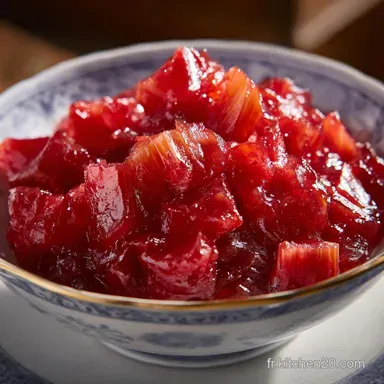 Confiture de Rhubarbe : Recette en 45 Minutes pour 15 Portions Fiche recette