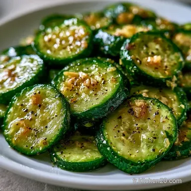 Courgettes Po&ecirc;l&eacute;es &Agrave; L'Ail en 15 Minutes Fiche recette