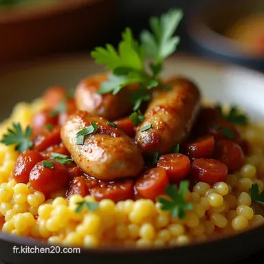 Le Meilleur Couscous Traditionnel aux Trois Viandes Recette Facile et Authentique Fiche recette